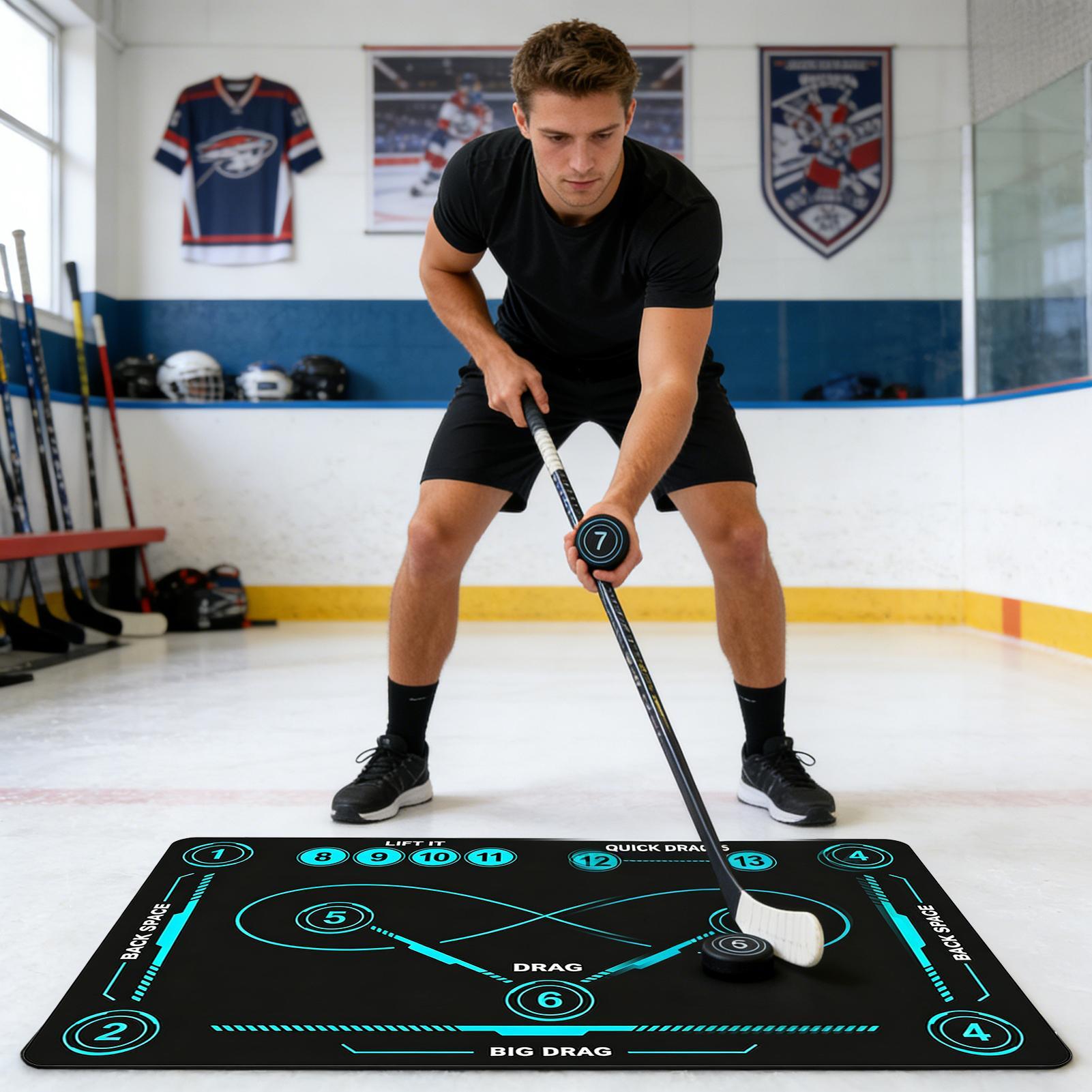 Football Training Cone - Hockey Training Mat Indoor Outdoor Quiet