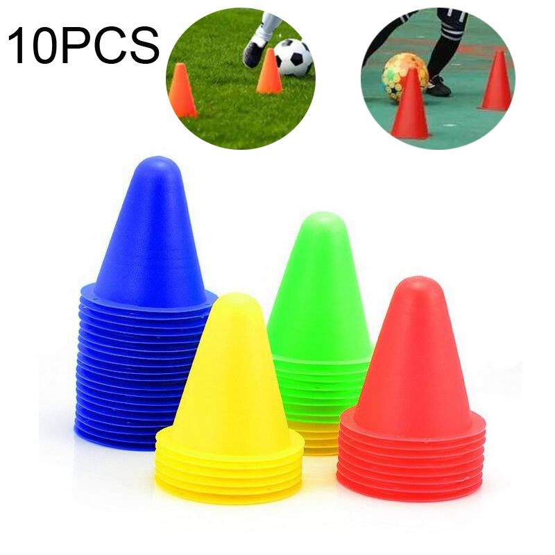 Football Training Cone - 10Pcs/Set Skate Marker Training Road Cones