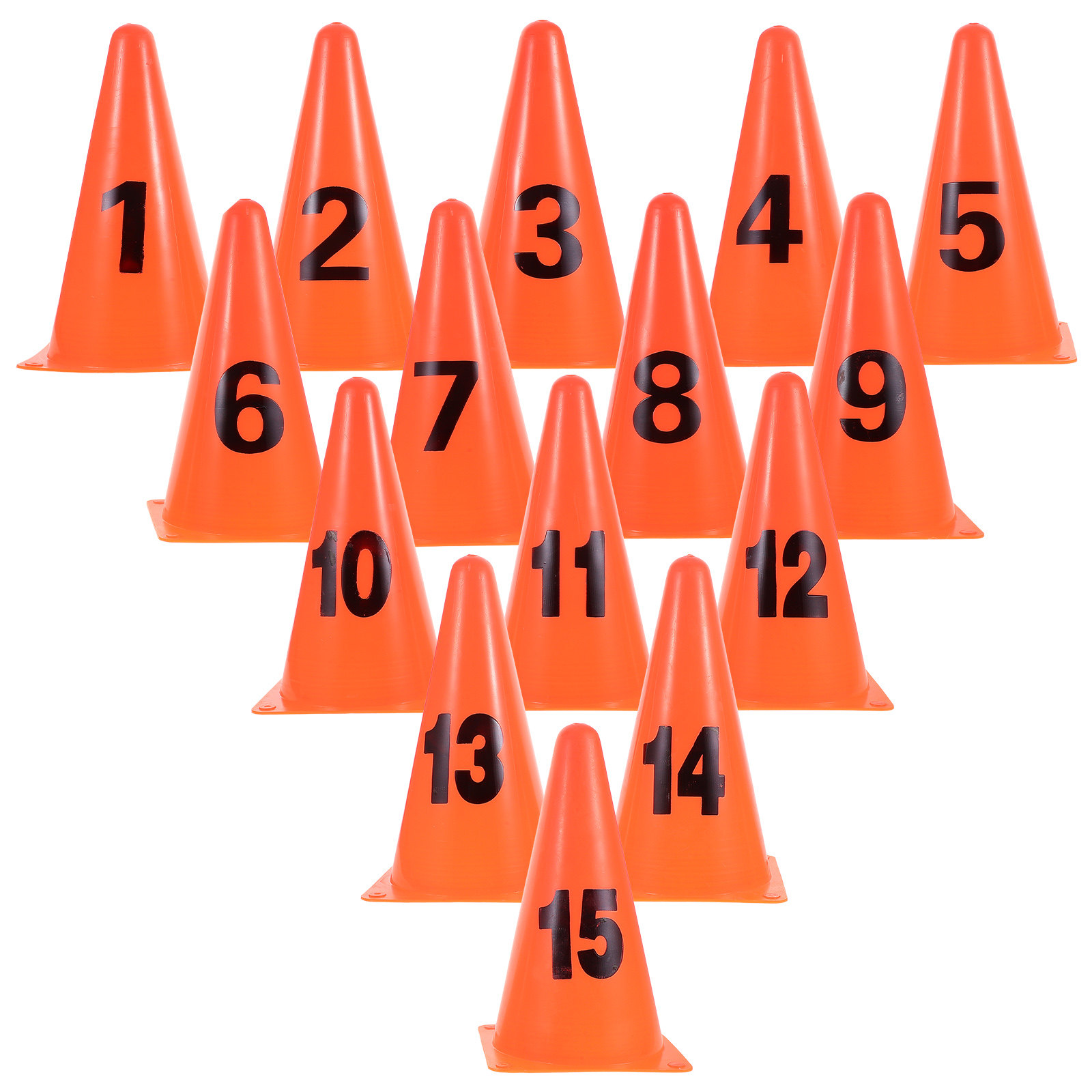 15Pcs Numbered Cones Soft Plas - đánh giá và giá Football Training Cone