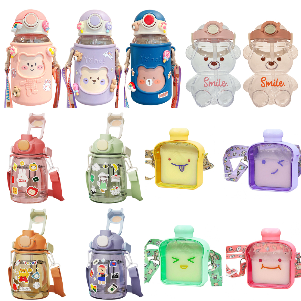 Kawaii Water Bottle Cute Bear  - đánh giá và giá Sports Equipment 7 Year Old