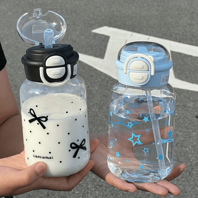 Cute Water Bottle with Straw P - đánh giá và giá Sports Equipment 7 Year Old