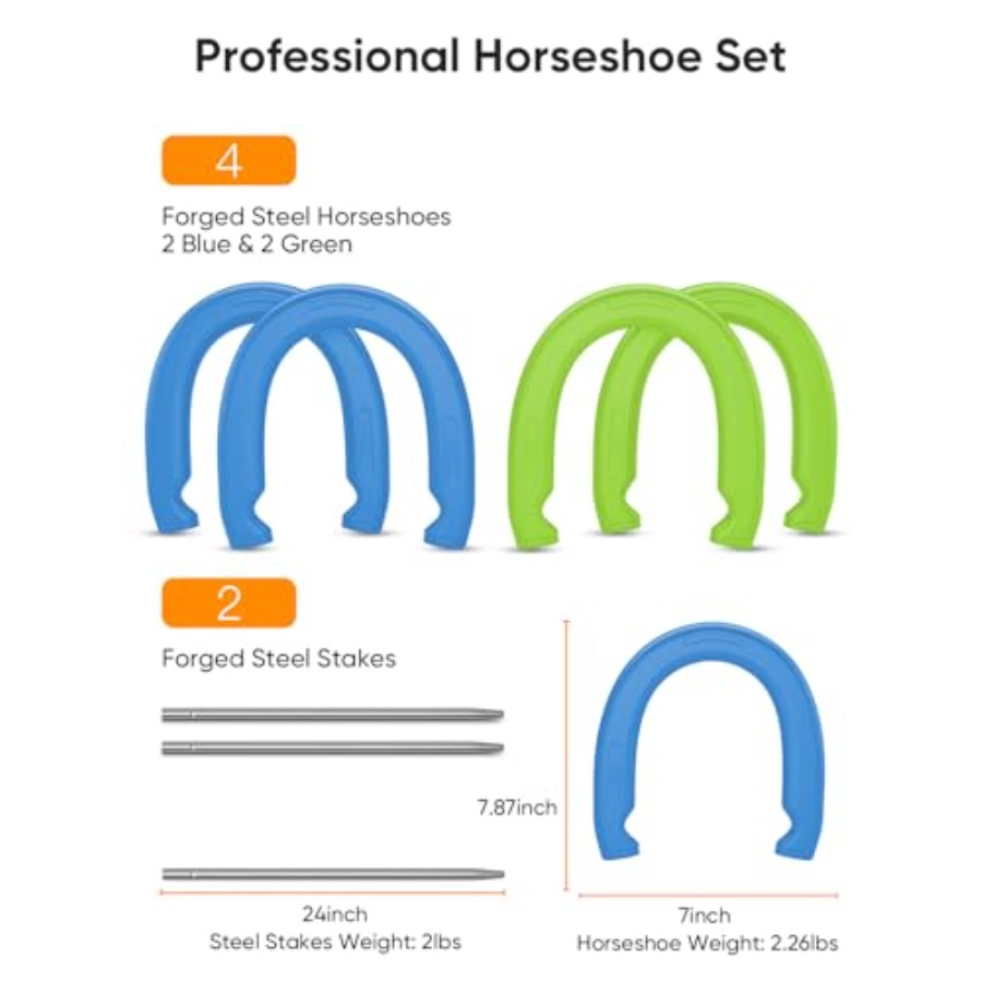 Horseshoe Outside Game, Horse  - đánh giá và giá Horseshoe Game Set