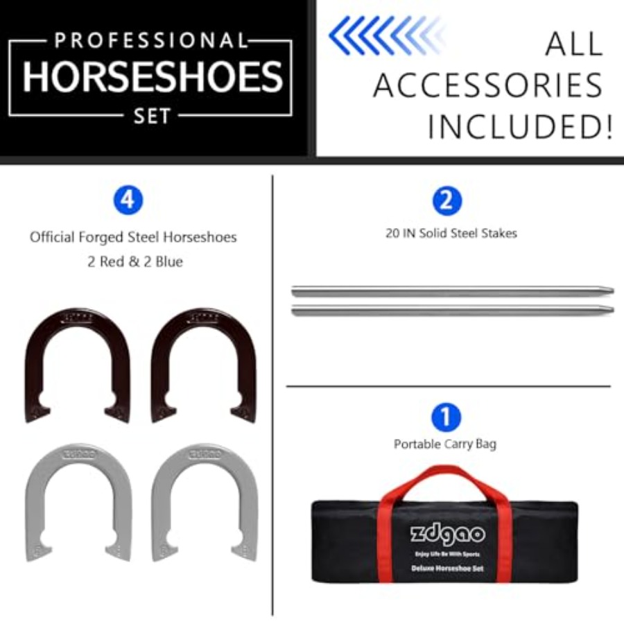 Horseshoes Outside Game Set-Po - đánh giá và giá Horseshoe Game Set