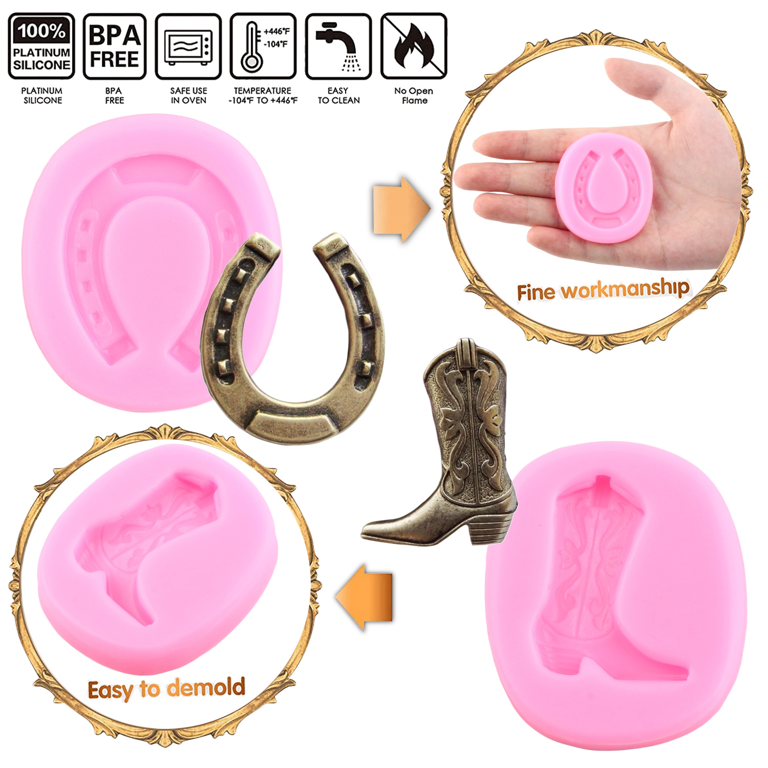 Horseshoe Cowboy Boot Silicone - đánh giá và giá Horseshoe Game Set