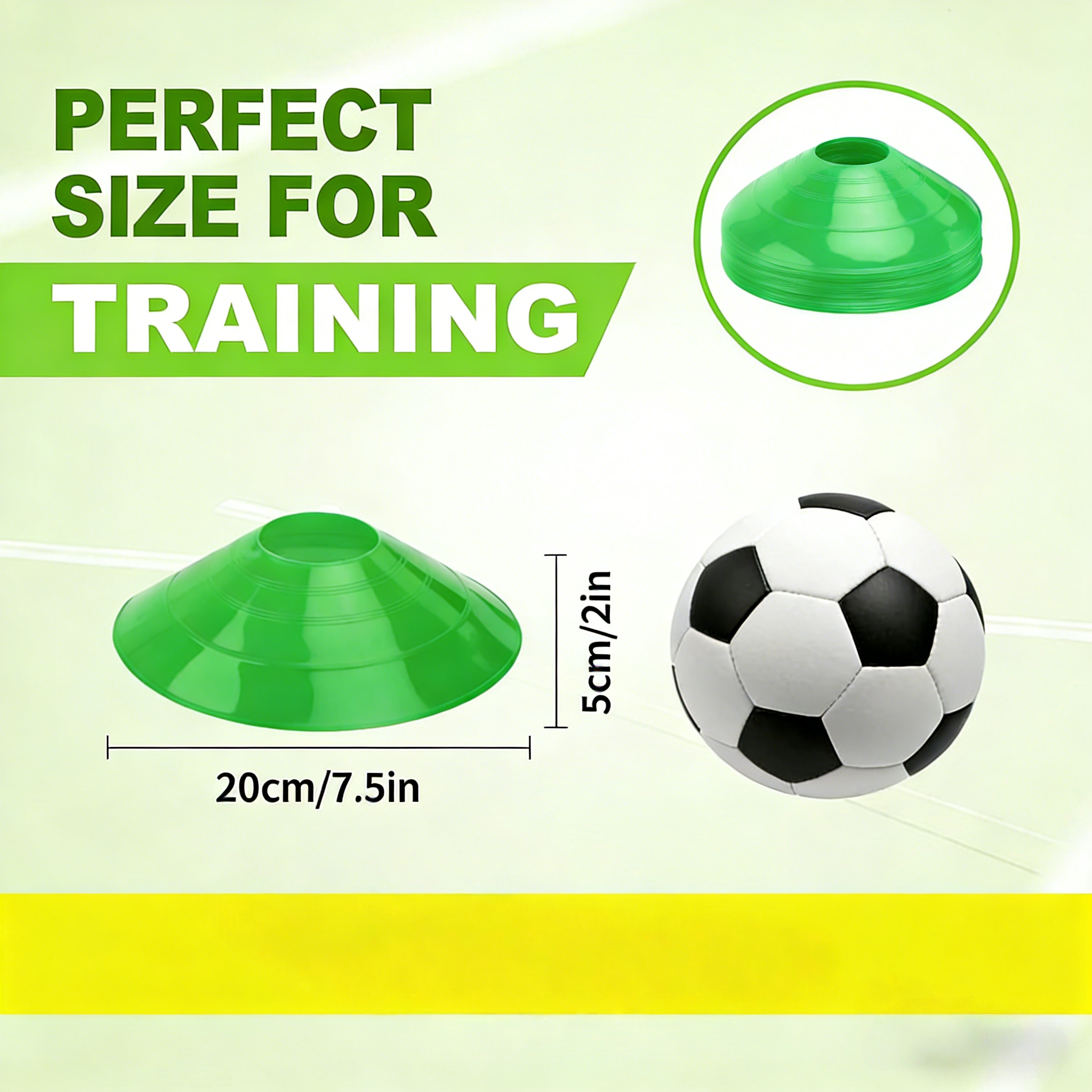 5 Pcs football training plate  - đánh giá và giá Football Training Cone
