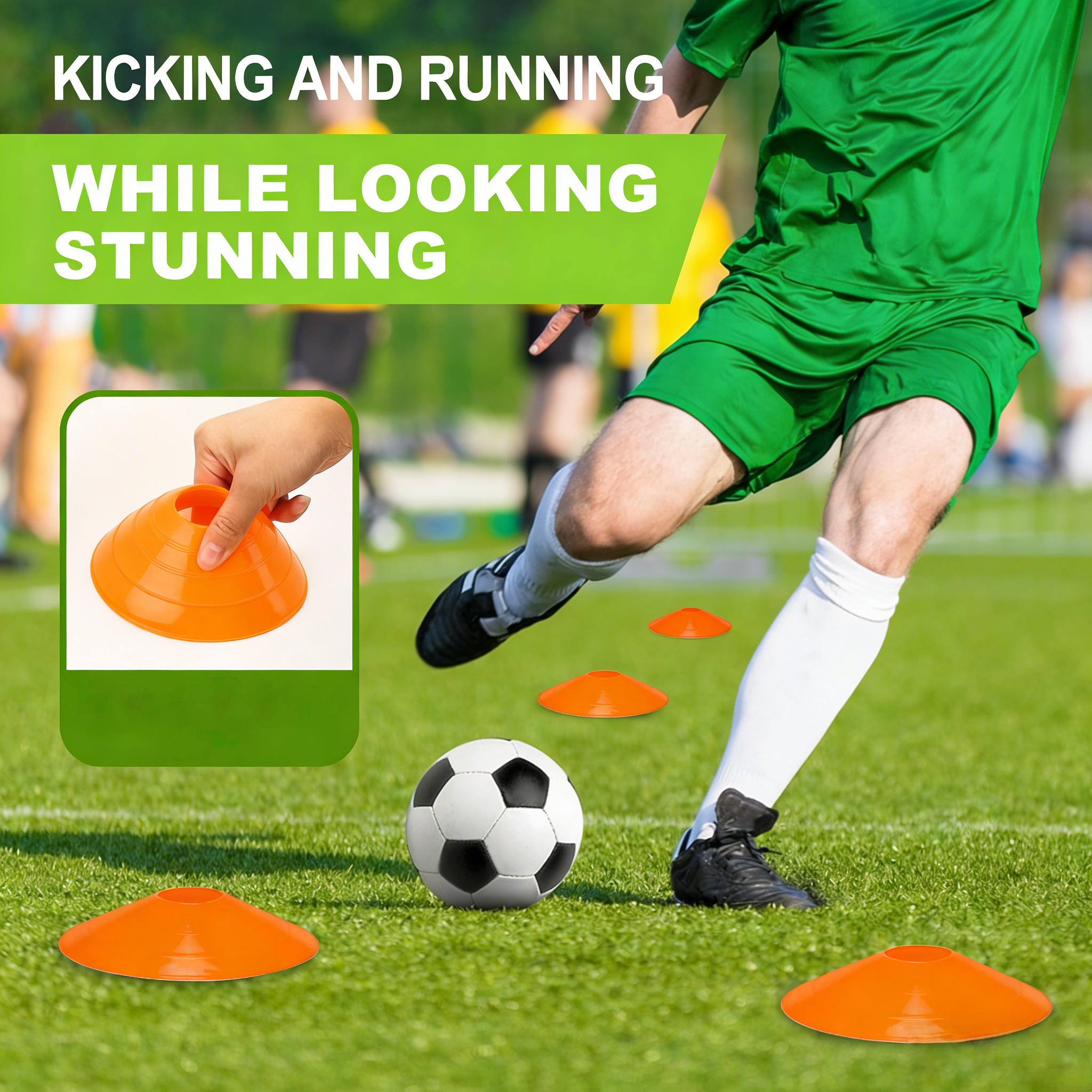 25 Pack football cone plate  f - đánh giá và giá Football Training Cone