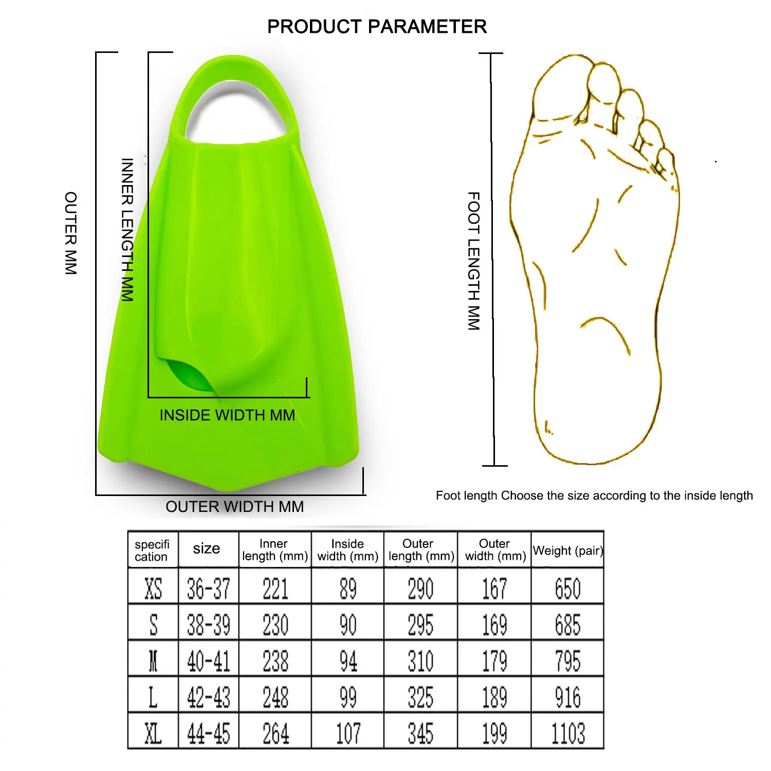 Short Silicone Swim Fins Adult - đánh giá và giá Swim Fin Short Blade